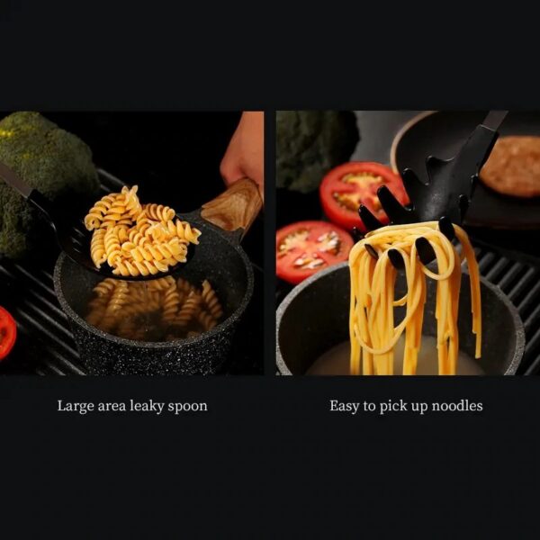 Cooking Utensil Set Premium 5 Piece Kitchen Utensil Set - Stainless Steel Handle And Nylon Faucet, Non-Stick, Heat Resistant, For Home, Kitchen Gift - Image 2