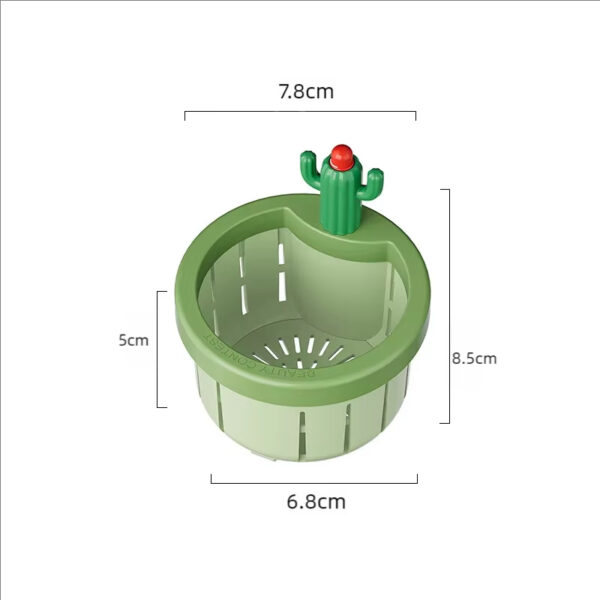 Anti-clogging Cactus Kitchen Sink Drainage Filter Kitchen Sink Kitchen Bath Sink Strainer Drain Filter Basket, Hair Catcher Stopper, Easy Clean Sewer Leftover Food And Garbage Collector Filter Drain - Image 5