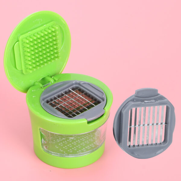 MultiFunction Garlic Press Machine Vegetable Fruit Ginger Chopper for Kitchen Cutting - Image 8
