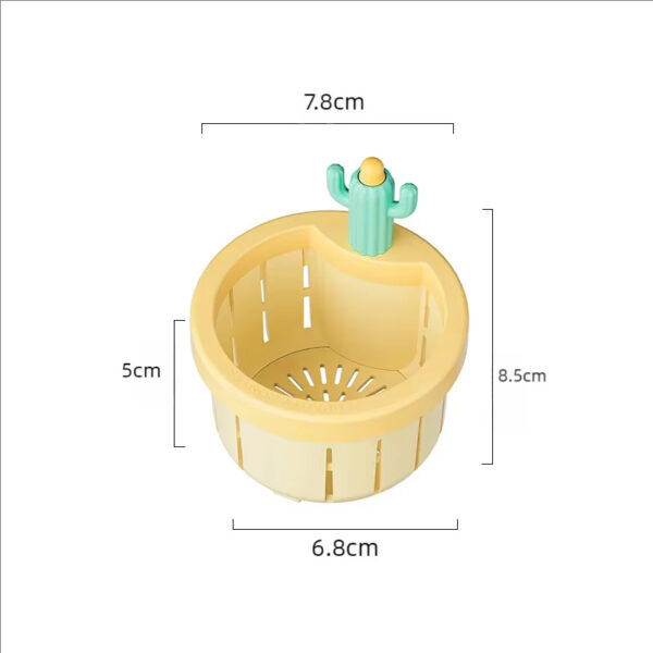Anti-clogging Cactus Kitchen Sink Drainage Filter Kitchen Sink Kitchen Bath Sink Strainer Drain Filter Basket, Hair Catcher Stopper, Easy Clean Sewer Leftover Food And Garbage Collector Filter Drain - Image 4