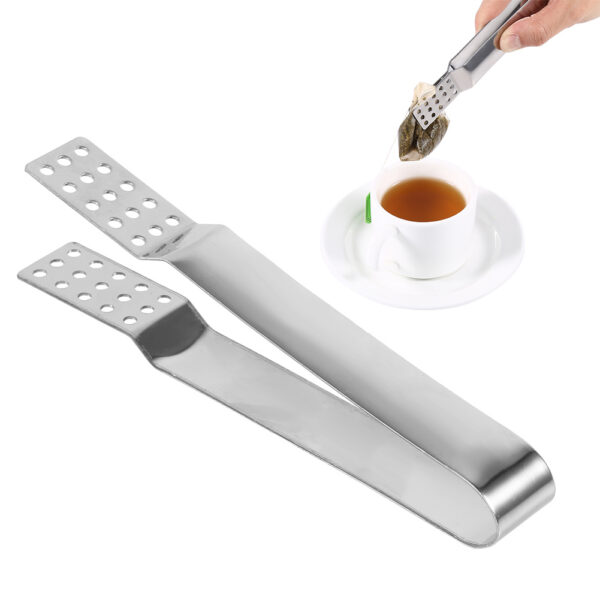 Stainless Steel Kitchen Clamp Tong Tea Bag Tong Food Clamp Cooking Tool - Image 10