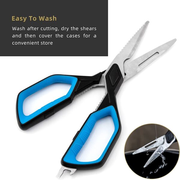 Kitchen Scissors Cookit Kitchen Shears Heavy Duty Stainless Steel Chef Shears Utility Come Apart Food Shears For Chicken Poultry Fish Meat Vegetables - Image 6