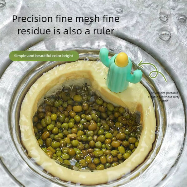 Anti-clogging Cactus Kitchen Sink Drainage Filter Kitchen Sink Kitchen Bath Sink Strainer Drain Filter Basket, Hair Catcher Stopper, Easy Clean Sewer Leftover Food And Garbage Collector Filter Drain - Image 2