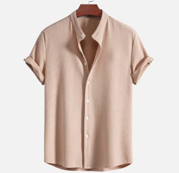Short Sleeve Loose Shirt Top Summer Mens Clothing - Image 7