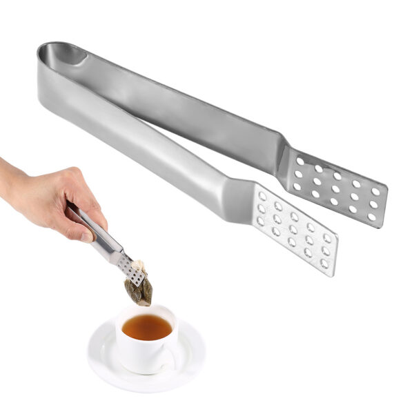Stainless Steel Kitchen Clamp Tong Tea Bag Tong Food Clamp Cooking Tool - Image 9