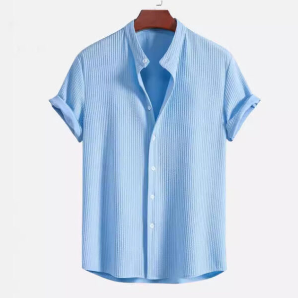 Short Sleeve Loose Shirt Top Summer Mens Clothing - Image 6