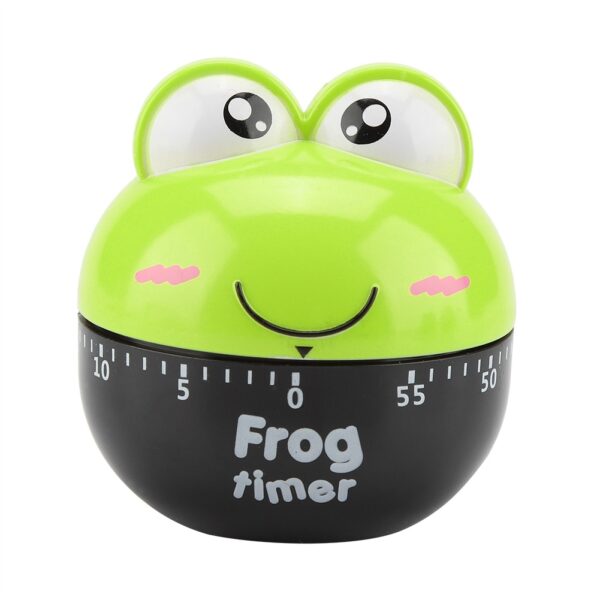 Cartoon Animal Shape Kitchen Timer Mechanical Counters Clock for Cooking Timing Tool(Green) - Image 2