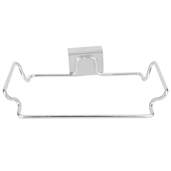 Stainless Steel Door Back Kitchen Garbage Trash Bag Holder Hanging Rack Bracket - Image 5