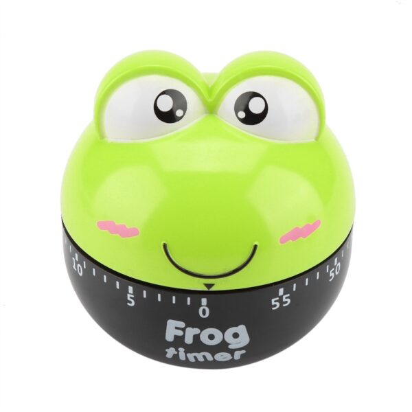 Cartoon Animal Shape Kitchen Timer Mechanical Counters Clock for Cooking Timing Tool(Green) - Image 8