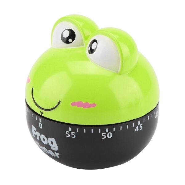 Cartoon Animal Shape Kitchen Timer Mechanical Counters Clock for Cooking Timing Tool(Green) - Image 9