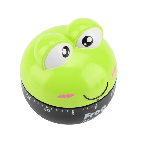 Cartoon Animal Shape Kitchen Timer Mechanical Counters Clock for Cooking Timing Tool(Green) - Image 6
