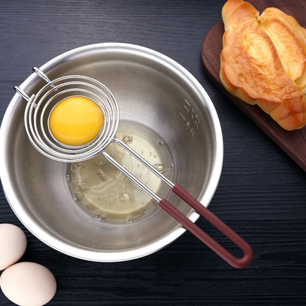 Stainless Steel Egg Separator Egg Yolk White Filter Separator Divider Kitchen Gadgets Baking Tool - Image 5