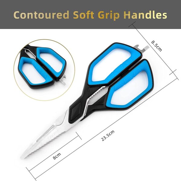 Kitchen Scissors Cookit Kitchen Shears Heavy Duty Stainless Steel Chef Shears Utility Come Apart Food Shears For Chicken Poultry Fish Meat Vegetables - Image 4