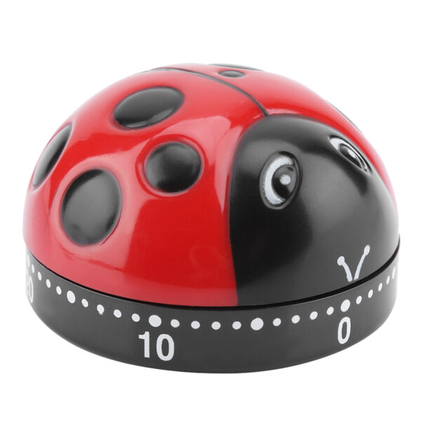 Ladybug Kitchen Timer 60 Minutes Timer Mechanical Wind up Timer Kitchen Cooking Timer - Image 4