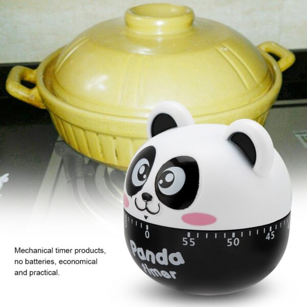 Mechanical Kitchen Timer Manual Animal Shape Counters for Cooking Timing Tool(Black) - Image 8