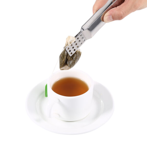Stainless Steel Kitchen Clamp Tong Tea Bag Tong Food Clamp Cooking Tool - Image 6