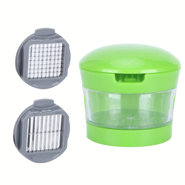 MultiFunction Garlic Press Machine Vegetable Fruit Ginger Chopper for Kitchen Cutting - Image 4