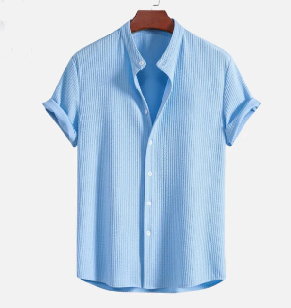 Short Sleeve Loose Shirt Top Summer Mens Clothing - Image 2