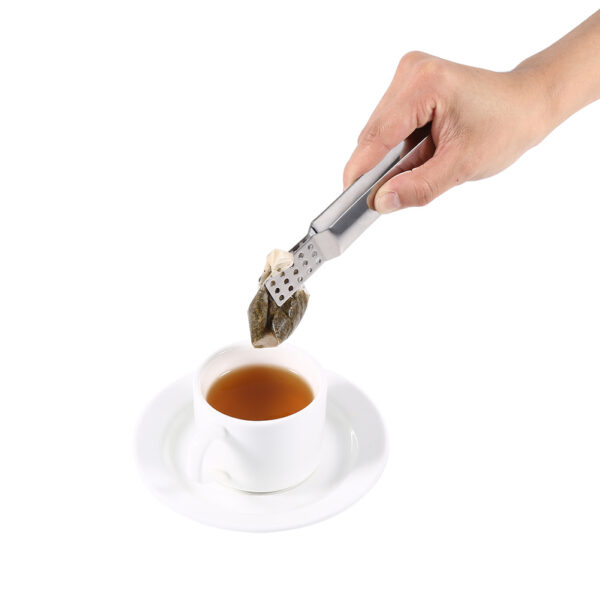 Stainless Steel Kitchen Clamp Tong Tea Bag Tong Food Clamp Cooking Tool - Image 7