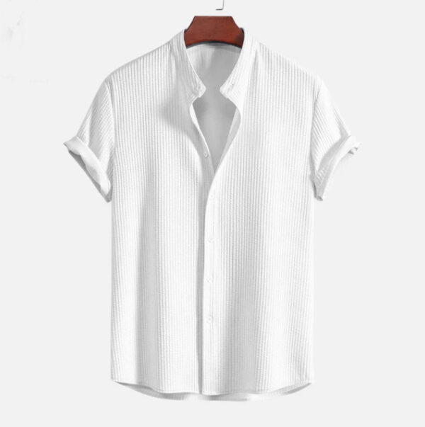 Short Sleeve Loose Shirt Top Summer Mens Clothing - Image 9