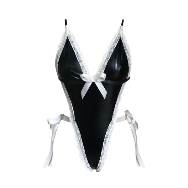 Women's Clothing Patent Leather Jumpsuit - Image 8