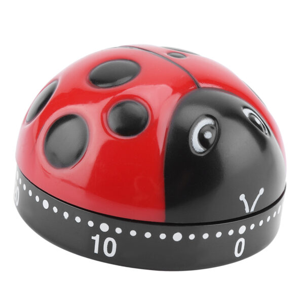 Ladybug Kitchen Timer 60 Minutes Timer Mechanical Wind up Timer Kitchen Cooking Timer - Image 6